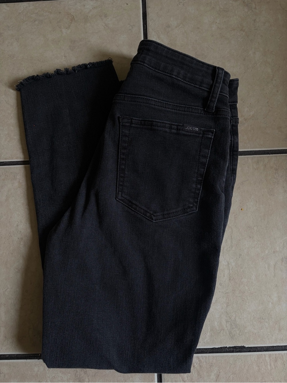 Joe's Jeans Black Straight Ankle Avery